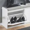 SoBuy FSR98-XL-W Výklopný botník se 2 klapkami Lavice na Náhled obrázku produktu 6