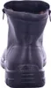 The back view of a black leather boot with a fur lining. Náhľad obrázku produktu