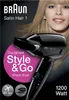 Fén na vlasy BRAUN SatinHair1 HD130 Style&Go 1200W 120/240V Náhled obrázku produktu 14