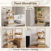hausleben Bambus Badregal 3 Ebenen 25x16x65 cm – Produktbild-Vorschau 5