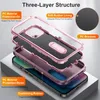 Hülle für iPhone 13 /iPhone 14 Hybrid Dreilagige Robust Produktbild-Vorschau 3