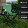 24MOVE® Campingstuhl Faltstuhl, grün, mit Getränkehalter Produktbild-Vorschau 3