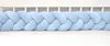 Bettschlange geflochten Velours 400 cm – Himmelblau | Produktbild-Vorschau 1