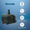 Teichpumpe 230 V – 3.000 L/H | 10m Kabel | 2,8m Förderhöhe Produktbild-Vorschau 2
