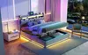 UnboxG Letto matrimoniale in velluto grigio 140x190 cm con Anteprima dell’immagine prodotto 16