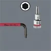 A Wera Hex Plus L-key and a socket bit are shown against a plain gray background. Anteprima dell’immagine prodotto