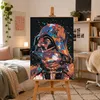 Malvorlage nach Zahlen mit Rahmen – Abstrakter Darth Vader, Produktbild-Vorschau 2