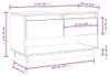 vidaXL TV-Schrank Honigbraun 74x34x40 cm Massivholz Kiefer Produktbild-Vorschau 8