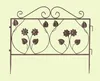 Steckzaun Blume Metall braun 57x45cm – Dekozaun Produktbild-Vorschau 4