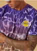 T-shirt pour homme New Era Loslak à motifs jaunes et Voir les images du produit 4