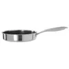 A stainless steel frying pan with a honeycomb pattern inside, shown from the side against a white background. Náhled obrázku produktu