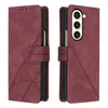 Hülle für Samsung Galaxy Z Fold 5 Prägung Flip Leder Produktbild-Vorschau 2