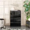 Commode anthracite/noir, finition haute brillance, avec 4 Voir les images du produit 3