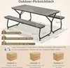 GOPLUS Picknicktisch Set, Campingtisch Biertisch für 6-8 Produktbild-Vorschau 5