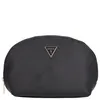 A black Guess cosmetic bag is shown against a white background. Produktbild-Vorschau