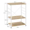 WOLTU Küchenregal Standregal Mikrowellenhalter Bäcker Regal Produktbild-Vorschau 3