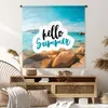 MuchoWow® Wandteppich Wandbehang Sommer - Zitat - Boot Produktbild-Vorschau 6