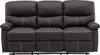 Couchgarnitur Relax 3+1 - Kunstleder - Braun - CANBY Produktbild-Vorschau 4