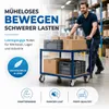 Set van 4 zwaar belastbare wielen met rem – Zwenkwielen Productafbeelding-voorbeeld 3