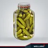 WELLGRO Einmachgläser mit Bügelverschluss rund 4880ml - Produktbild-Vorschau 3