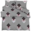 vidaXL Set di biancheria da letto grigio 200x200 cm cotone Anteprima dell’immagine prodotto 1
