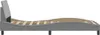 vidaXL Bettgestell "Dover" Hellgrau 90x200 cm Stoff Produktbild-Vorschau 5