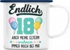Trendation - 18. Geburtstag Emaille Tasse Geschenk Mädchen Produktbild-Vorschau 1