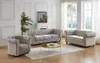 CHESTERFIELD 3- und 2-sitziges Sofa und Sessel - hellgrauer Produktbild-Vorschau 7
