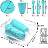 31-teiliges Picknick-Set, Picknickkorb und Mehrweggeschirr Produktbild-Vorschau 3