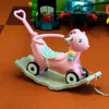 Aga4Kids Plastový hojdací koník 2v1 DS3803 Ružový Náhľad obrázku produktu 5