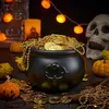 JOYIN Großer schwarzer Halloween-Kessel 19,1 cm Süßigkeiten Produktbild-Vorschau 2