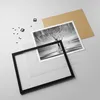 Gerahmtes Poster - Schwarzer Rahmen - Schwarzweiß Baum See Produktbild-Vorschau 4