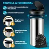 MONZANA® Mülleimer Küche mit Deckel Sensor 50L Edelstahl Produktbild-Vorschau 6