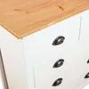 vidaXL Příborník Hill White 79x40x80 cm Borovicový masiv Náhled obrázku produktu 4