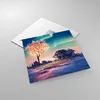 Bilder auf glas - Baum Haus Nacht Sterne - 40x40cm - Produktbild-Vorschau 2