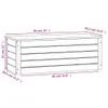 vidaXL Komoda bílá 89x36,5x33 cm Masivní borovicové dřevo Náhled obrázku produktu 8