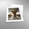 Poster - Poster ohne Rahmen - Elefant Straße Landschaft - Produktbild-Vorschau 3