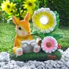 Garten Solar LED Dekofigur Hase Solarleuchte Gartenfigur Produktbild-Vorschau 2