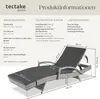 tectake® Aluminium Rattan Sonnenliege Océane 190 x 71 x 34 Produktbild-Vorschau 5