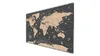 A world map displayed on a metallic magnetic board, angled to show its surface. Náhľad obrázku produktu