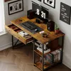 Biurko komputerowe loft industrialne rustykalny brąz z Podgląd zdjęcia produktu 6