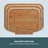 Cooks Professional 3-teiliges Bambus-Schneidebrett-Set mit Produktbild-Vorschau 4