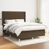 "2024"cloris Boxspringbett mit Matratze Dunkelbraun 140x200 Produktbild-Vorschau 1
