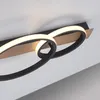Selltec LED Deckenleuchte Ring Holzdekor mattschwarze Produktbild-Vorschau 5