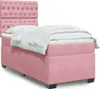 Boxspringbett mit Matratze Rosa 90x200 cm Samt Produktbild-Vorschau 2