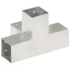 vidaXL Connettore per pali a X Metallo zincato 81 x 81 mm Anteprima dell’immagine prodotto 3
