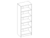 Regal >Olli< in Buche - 54x148x34cm (BxHxT) Produktbild-Vorschau 2