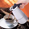 Italská konvice na espresso z nerezové oceli na 2/4/6/9 Náhled obrázku produktu 2