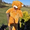Teddybär 100 cm braun mit Schleife Kuscheltier Produktbild-Vorschau 2