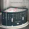 Fächerförmige faltbare Badewanne, tragbare Badewanne für Produktbild-Vorschau 1